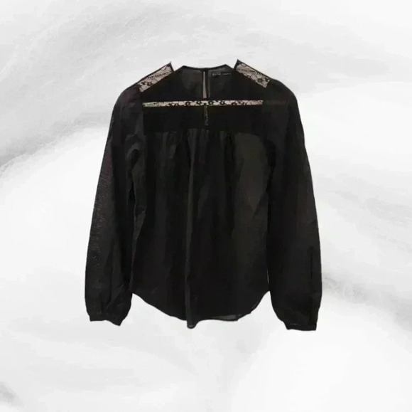 dace linen/lace  top - Picture 1 of 4